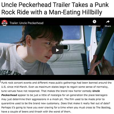 Uncle Peckerhead Trailer Takes a Punk Rock Ride with a Man-Eating Hillbilly